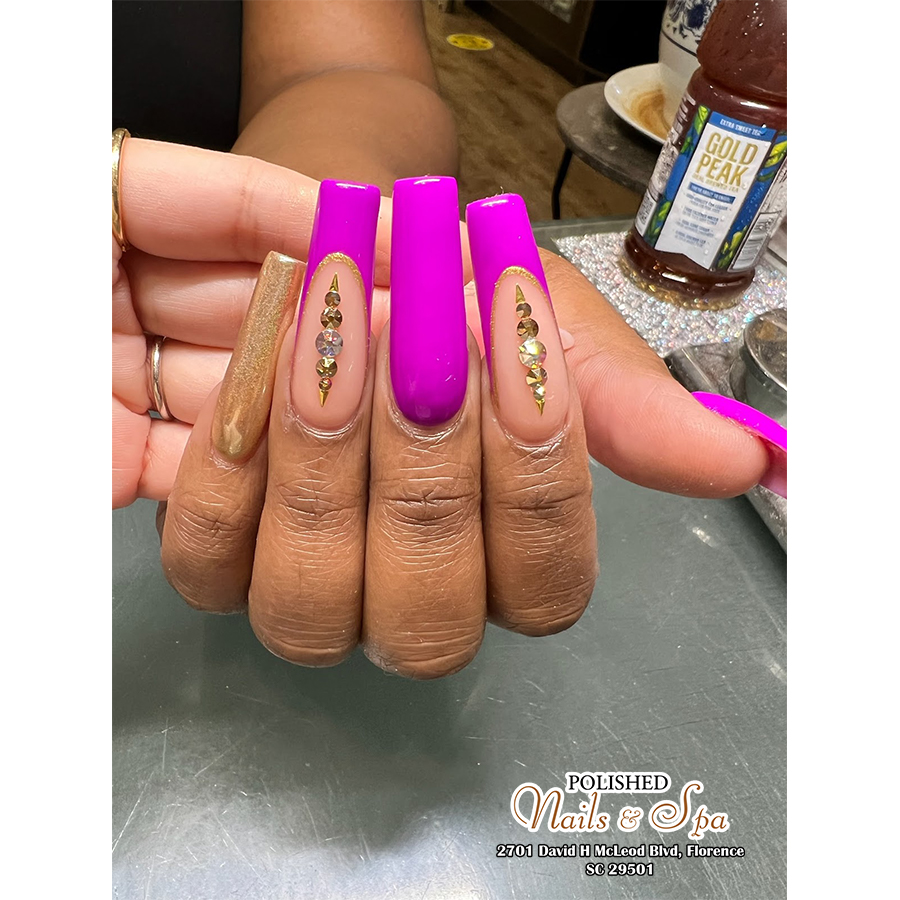 The Polished Nail & Spa nail work in Florence, South Carolina